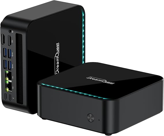 DreamQuest Mini PC Windows11 Pro Pre-Load, AMD Ryzen 5 7430U (Up to 4.3GHz,6C/12T),16GB DDR4 512GB M.2 SSD Mini Desktop Computers, Dual HDMI 4K@60Hz / LAN, Type-C, WiFi 6, BT 5.3 for Home Business