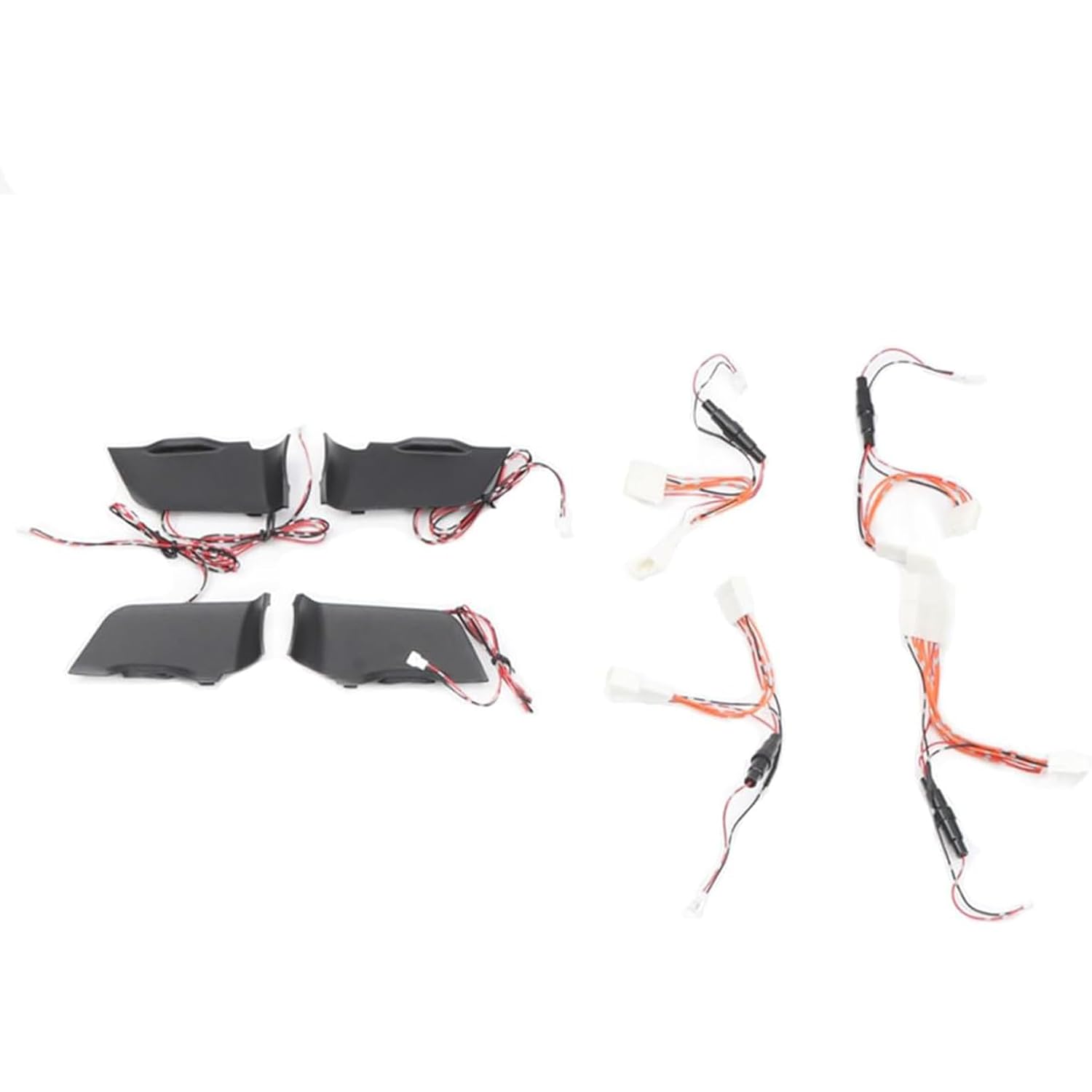 ITrims for Toyota RAV4 2022 2023 2024 Interior Door Handle Bowl LED Light Car Accessories Replacement Lamp White 4Pcs