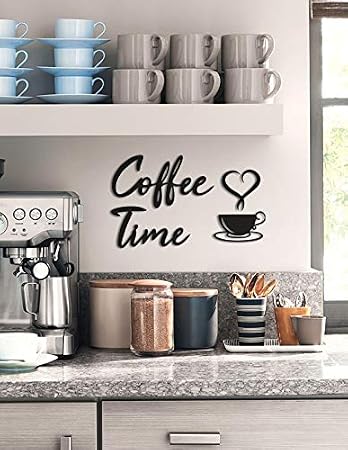 Coffee Time Ahşap Modern Kahve Mutfak Dekoru