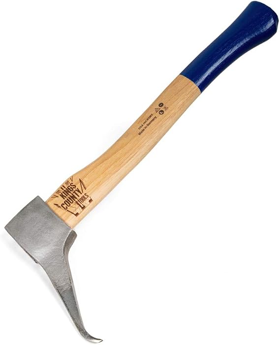 Kings County Tools Camping Tools | Pickaroon, Hatchet or Axe | German Drop Forged Blade | Lightweight and Easy to Carry | Hickory Handle