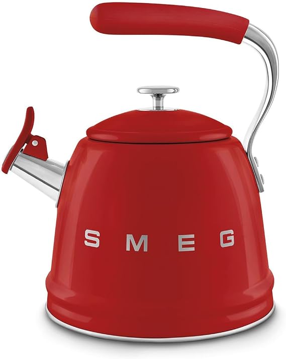 Smeg 50's Style Set Top Whistle Kettle Red 2.3 lt