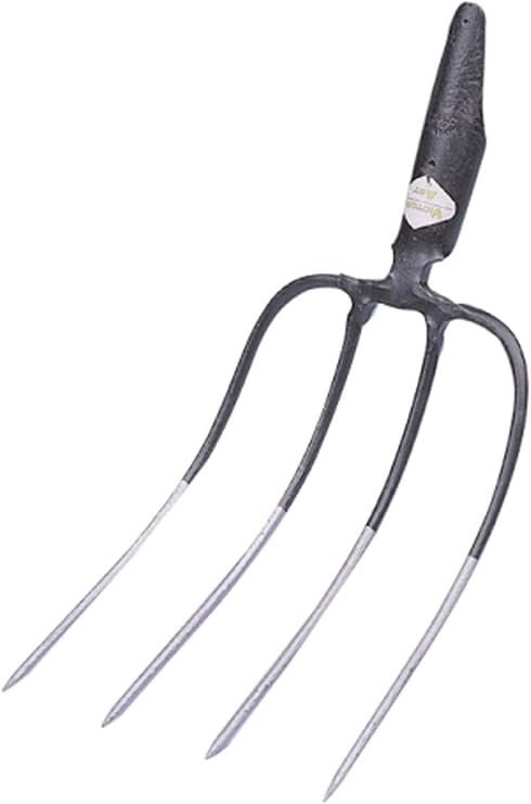 Unimet 3270520 4 Prong Manure Fork with Spring Socket, Multi-Colour, 44x22x11.5 cm