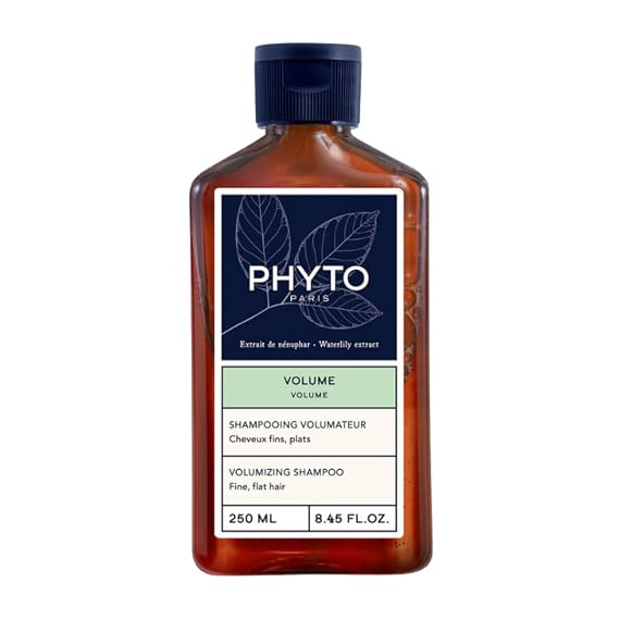 PHYTO Volume Volumizing Shampoo for Fine & Thin Hair | Vegan, Sulfate-Free, Silicone-Free | Lightweight Cleanse, Instant Body & Lift | Made in France | 8.45 fl oz