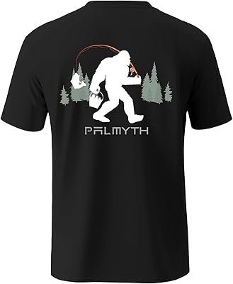 Palmyth Fishing Shirts for Men Sun Protection Shirts Short Sleeve UPF 50 T-Shirt Tee Quick Dry