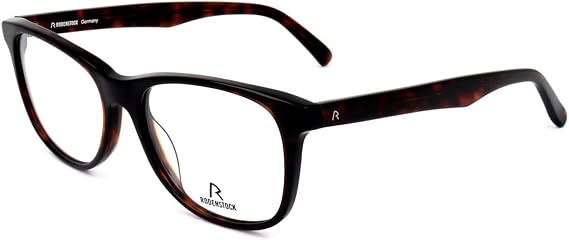 Rodenstock R5302 Mens/Womens Designer Full-rim Eyeglasses/Spectacles (53-17-145, Havana)
