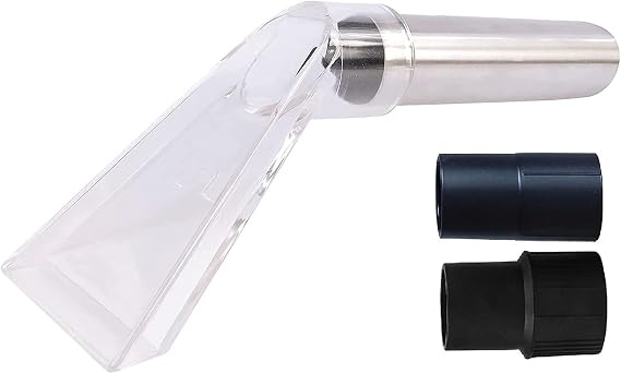 Extractor Tool Hand Wand With Clear Head for Upholstery & Carpet Cleaning, Car Detailing Vacuum Wand for Truckmounts