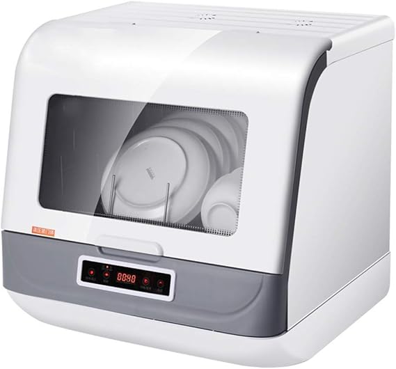 Tabletop Dishwasher Automatic Countertop Dishwasher Portable Mini Dishwasher 220V, 3 Modes, Energy Efficient Design, Low Noise