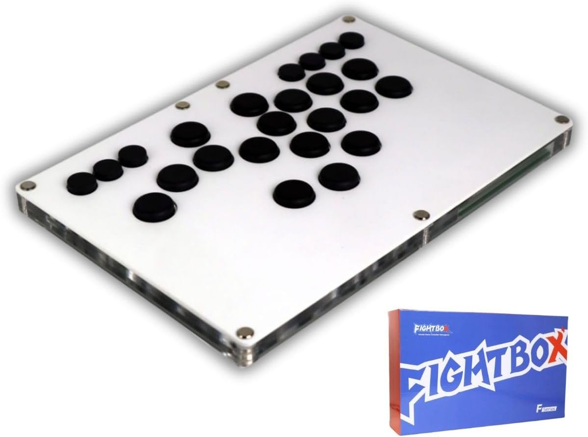 FightBox Official FightBox Fight Box B-PRO PC PlayStation PS3 PS4 Switch Compatible with Switch All Buttons Leverless Arcade Fighting Stick Hitbox Fighting Game Akecon Controller Hot Swap Compatible CHERRY MX Adopts SOCD Compatible  with Japanese manual