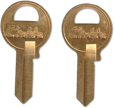 A389 Pair (2) Replacement Keys Cut to Code on M1 Blank for Master Lock Padlocks, Lockers & Utility Locks | KEYSALACARTE
