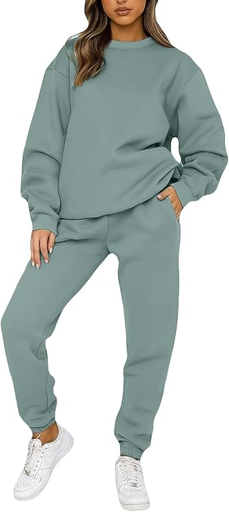 KANSOON Sweatsuits for Women Set 2 Piece Jogging Suit Long Sleeve Pullover Sweatshirts Sweatpants Tracksuit Casual Outfits