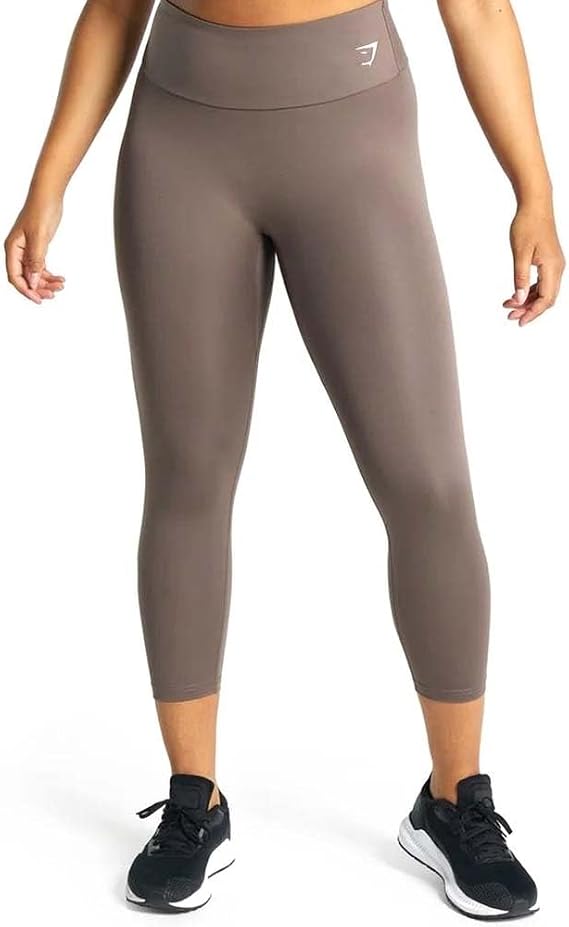 GYMSHARK Training 7/8 Womens Ladies Fitness Gym Legging Brown