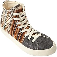 Inkkas - London Sky High Top Canvas Sneaker - Handcrafted Artisan Women's & Men's Casual Shoes