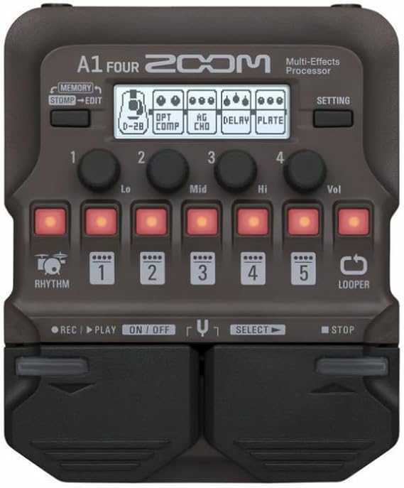 Zoom A1 Four Acoustic Multi-Effects for Guitar, Horns & Strings