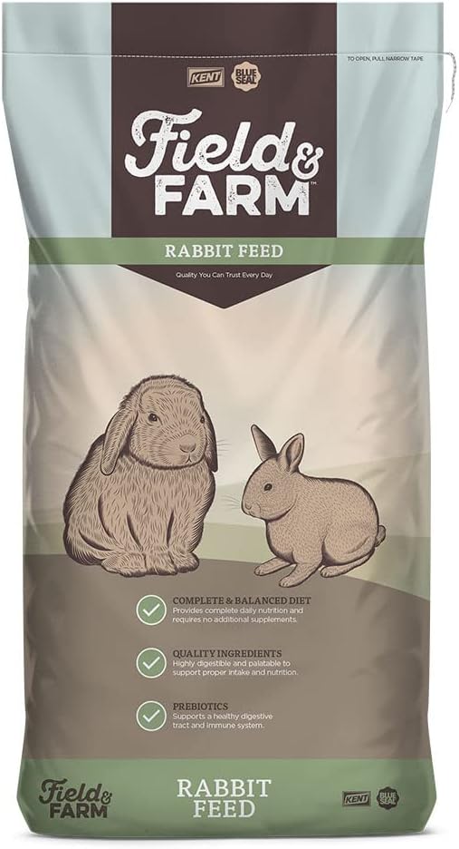 Blue Seal Field & Farm - Rabbit Feed 16 Complete | 25 Pound Bag, Premium Rabbit Food, Using Quality Ingredients, Pellets Provide Complete Daily Nutrition for All Rabbit Types