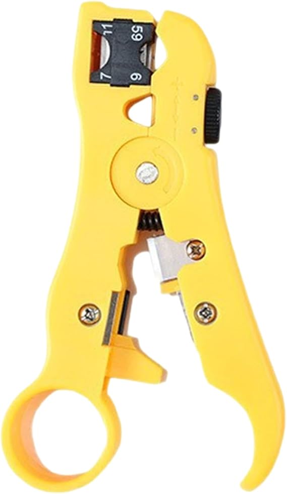 Adjustable Cable Stripper for Network Coaxial Cable DIY Repair | 1 pack adjustable rotary cable stripper for network coaxial telephone cable,diy wire stripping tool for home electrical