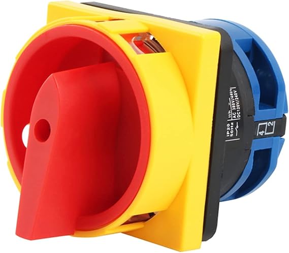 KLVN 32A 1 Pole Isolator Switch Rotary cam Changeover Switch pad Lock on-Off Power Switch Main Disconnect Switch