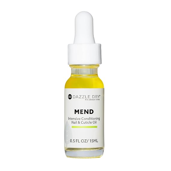 Dazzle Dry Mend Intensive Conditioning Nail & Cuticle Oil, 0.5 oz (15 mL)