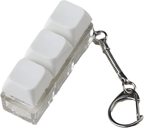 1PC Mechanical Keyboard Switches Tester Keychain Toy Stress Relief Tool With LED Light 2-Key 3-Key 4-Key