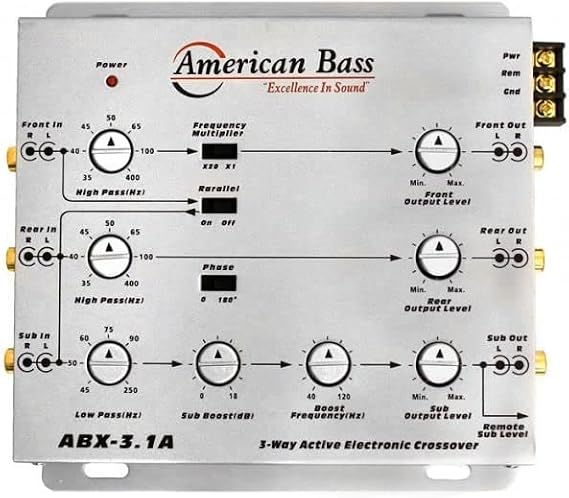 American Bass 3-Way Active Crossover