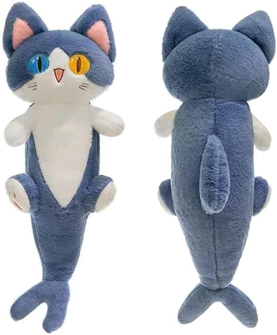 JOSON Cute Plush Shark Toy, Soft Cartoon Shark cat Filled Animal Pillow, Suitable for Birthday for Boys and Girls (19.8 inches)