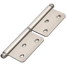 Almond10 Non-Directional German Hinge Satin 12 cm (6 PIECES)
