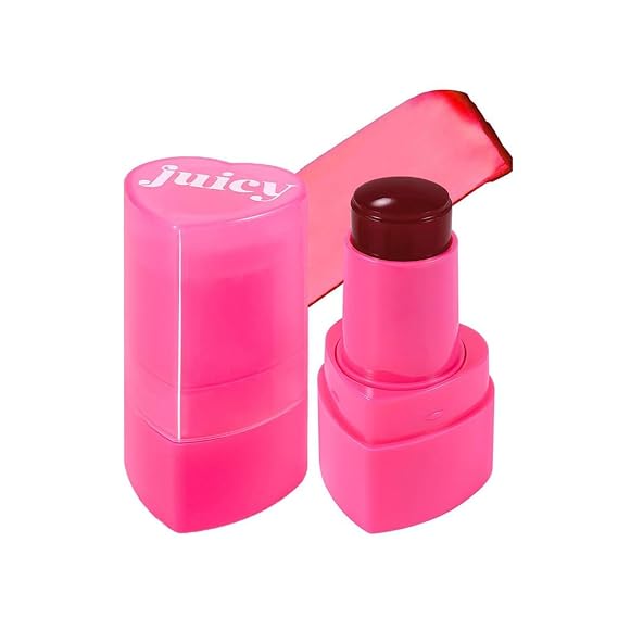 2-in-1 Cooling Jelly Blush and Lip Tint, Hydrating Watercolor Finish, Long-Lasting Color (# 07)