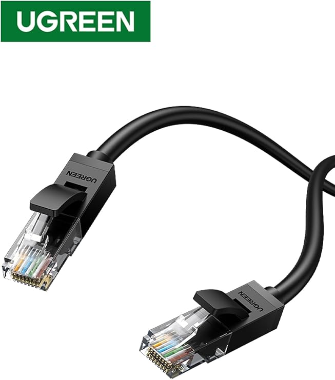 Ugreen CAT6 Ethernet Kablosu, 15 Metre, Siyah