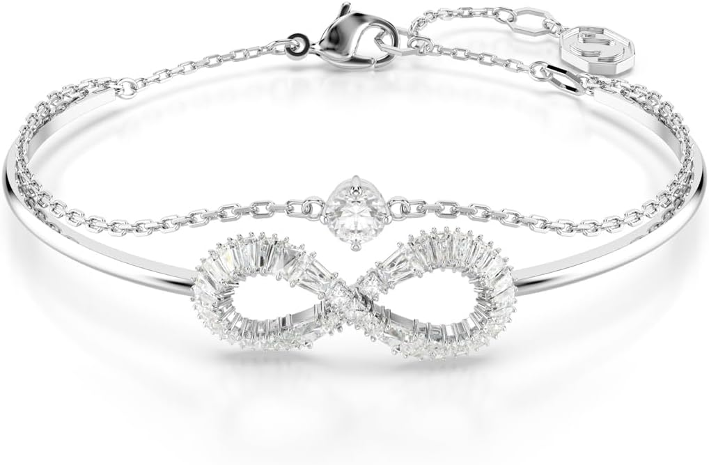 Swarovski Hyperbola Bangle Collection with Infinity Motif