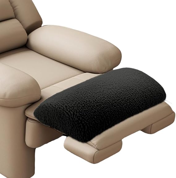 Memory Foam Leg Pillow for Recliner & Bed - Bolster Pillow for Lumbar Support, Knee & Foot Rest, Half Roll Design, Multipurpose Leg Elevation Cushion for Sofa, Chair, Back Sleeping (Black)