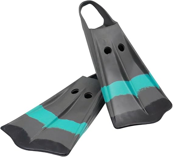 Voit Swim Fins Black and Blue: Legendary Swim Fin Design, Unisex, Dual-Density Rubber Construction, Boost Speed and Comfort in The Water, Duck Feet