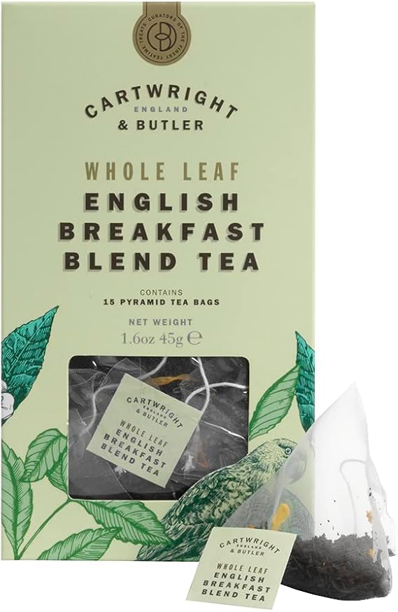 Cartwright & Butler English Breakfast Carton Whole Leaf Tea Bags 45 g