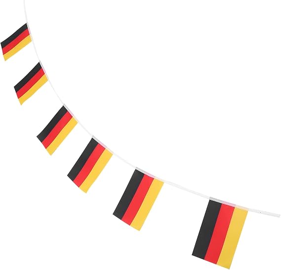 Germany Banner Polyester Party Layout Banner with Folding Design and Convenient to Store for German Party Decoration and International Flag Decorations