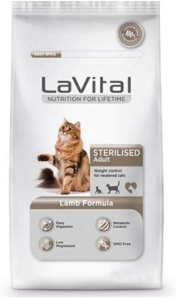 Lavital Lamb Sterilized Cat Food 12 kg