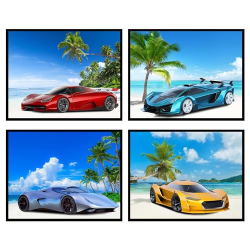 Insire Car Posters, Wall Art, Car Pictures Wall Decor - Unframed 8x10