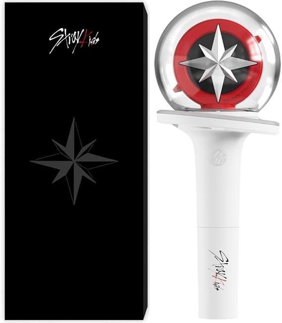 Stray Kids Official Light Stick VER.2 Concert Tray Kids Cheer Light with Kpop Merchandise 1 Set of Photocard White