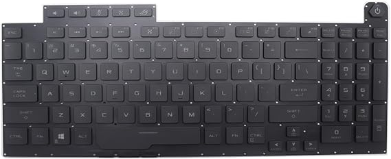 New Replacement Keyboard for Asus ROG Strix G731 G731GT G731GU G731GV G731GW G732 G732L G712 G712L 0KNR0-6817US00 Per-Key RGB Backlit US, Black