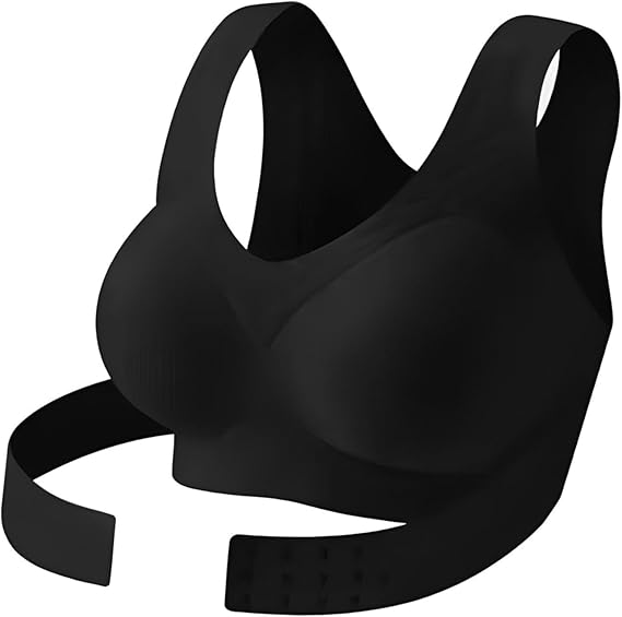 Posture Correcting Bra for Women Full Coverage Seamless Front Closure Cross-Back Anti Sagging Bras Breathable Shaping Adjustable Waist Support Posture Underwear