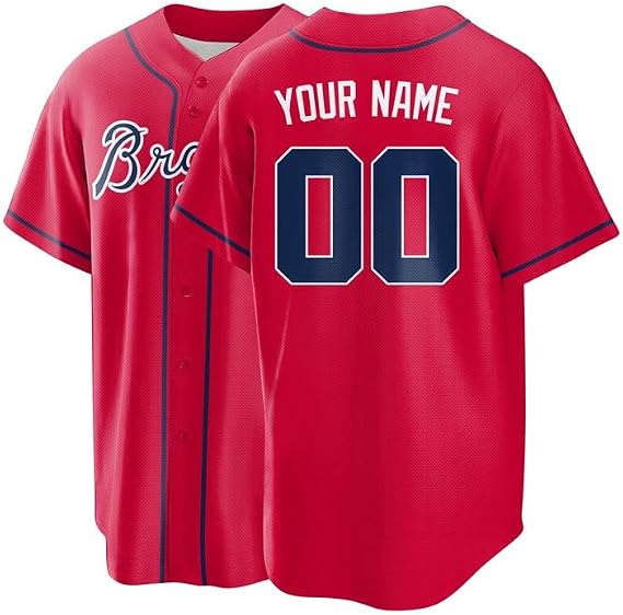 Custom Baseball Jersey, Personalized Baseball Jerseys Name/Number Baseball Shirt for Men Women and Youth
