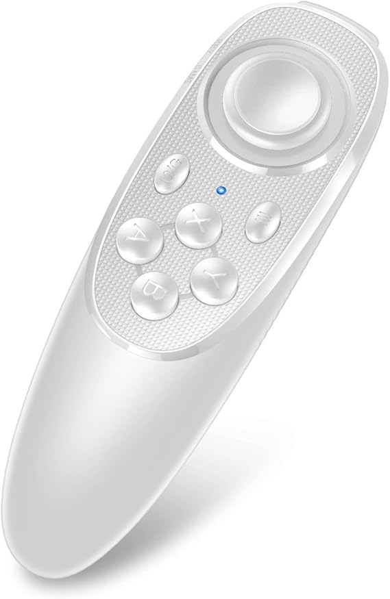 Hoorawwi VR Remote Controller Gamepad Virtual Reality Headset Bluetooth Control VR Video, Game, Selfie, Flip E-Book/PPT/Nook Page, Mouse, in iPhone Smart Phone PC Tablet Laptop (White)
