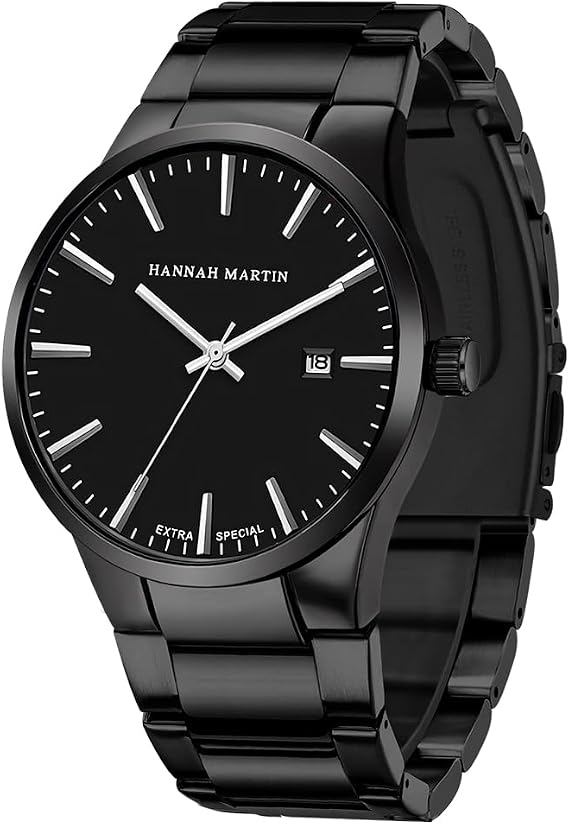 OFFCUP Mens Watches Stainless Steel Analogue Date Wrist Watch for Men Business Casual Quartz Watches Fashion Christmas Thanksgiving Gifts