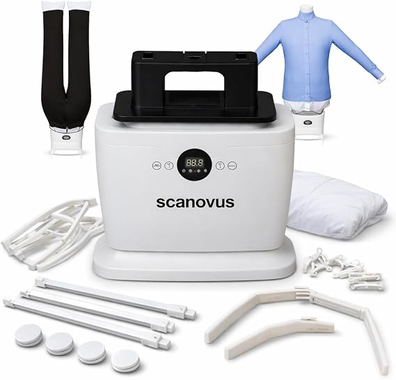 Scanovus The Original Automatic Ironing Machine 4.0 | Hands-Free Wrinkle Remover & Clothes Dryer for Shirts, Pants & Shoes - Ready to Wear in 10 Minutes
