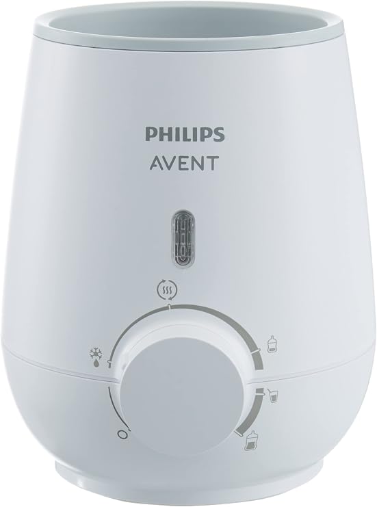 Philips Avent Biberon Isıtıcı, Hızlı ve Eşit Isıtma, 3 Dakikada Isıtma, Buz Çözme Fonksiyonu, Mama Isıtıcı, Beyaz, SCF355/07