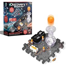 Discovery #MINDBLOWN Action Circuitry Electronic Experiment Mini STEM Set, Build-it-Yourself Engineering Toy Kit, Explore The Science of Motion, Floating Ball Experiment, Great Gift for Kids Ages 8