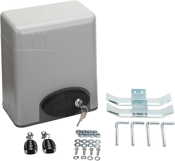 Gate Opener， 240V Automatic Electric Sliding Gate Opener for 600kgs Door Weight Compatible with GSM Gate Opener(GSM Gate Opener Optional),Smooth Operation(110V with GSM)