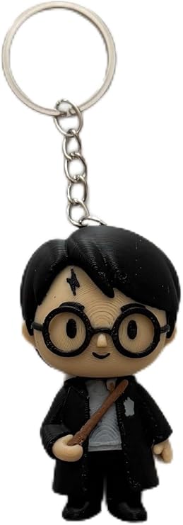 Harry Potter Figür Gümüş Zincir Anahtarlık