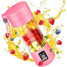 Portable Blender for Shakes and Smoothies,6 Blades Juicer Cup for USB Rechargeable,Personal Blender with One Touche Operation,Blender Shake Smoothie for Kitchen,Travel and Sport