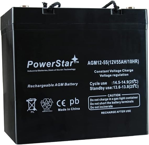 12V 55AH SLA Battery replaces UPS12-170 UB12550 22NF-