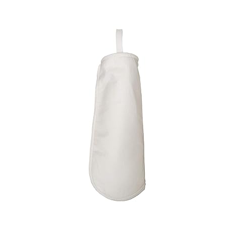 PRM 0.5 Micron Liquid Filter Bags (Qty. 10), Industry Size #4 (4-1/8 x 14), Polyester Felt with Stainless Steel Ring