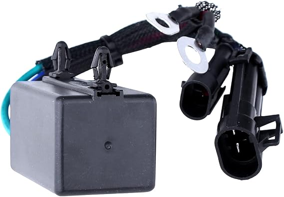 RAREELECTRICAL 12V Tilt Trim Relay Compatible With 2004-2012 Evinrude E-Tec | 15 25 30 40 50 60 75 90 115 130 150 175 200 225 250 300 HP Outboard Waterproof 6-Wire Plug-In OMC 586767 0586767