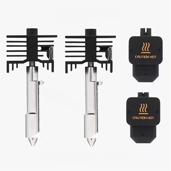 H2D High Flow Hotend 0.4/0.6/0.8mm Hardened Steel Hot End Compatible for H2d Bambu Hotend Lab 3D Printer Parts H2D Accessories(2PCS)